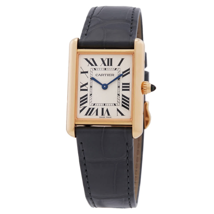 Photo: Cartier Tank Louis Large Model Quartz Silver Dial Unisex Watch WGTA0343