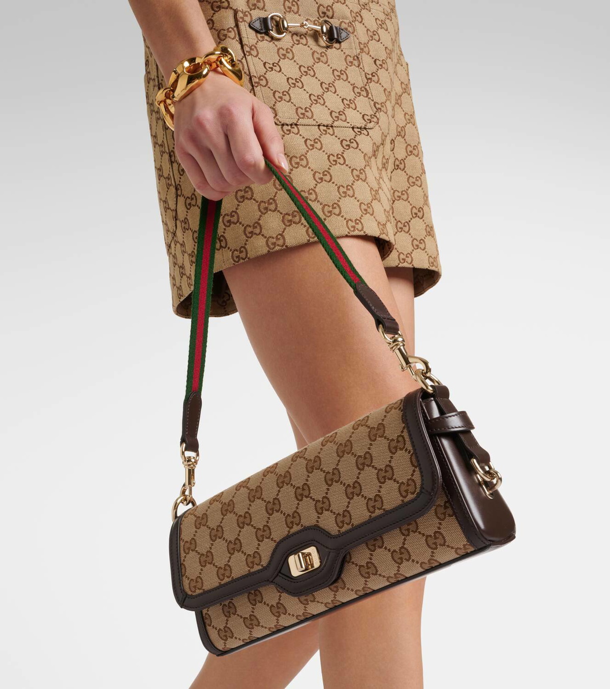Gucci Gucci Luce Small GG canvas shoulder bag