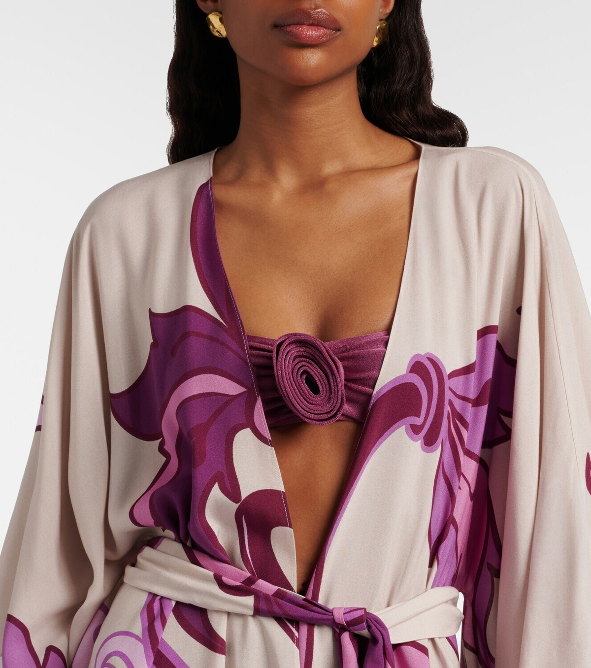 Adriana Degreas Printed beach cover-up