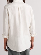 Beams Plus - Button-Down Collar Linen Shirt - White