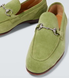 Gucci Jordaan Horsebit suede loafers
