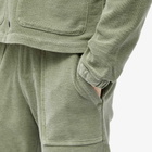 Save Khaki Men's Twill Terry Utility Sweat Shorts in Olive