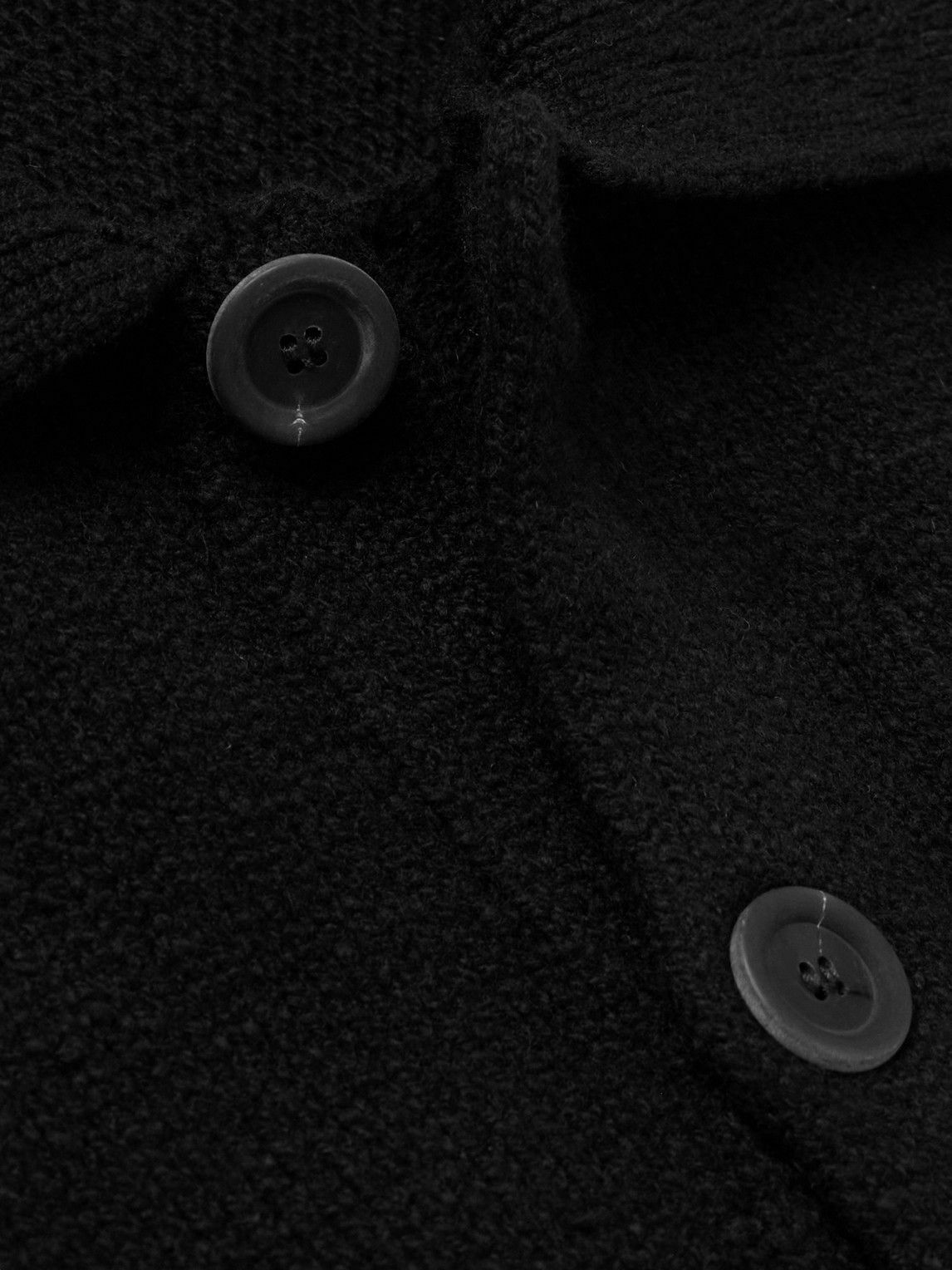 Inis Meáin - Carpenter's Merino Wool and Cashmere-Blend Cardigan - Black