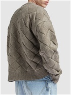 BOTTEGA VENETA - 3d Intreccio Crewneck Wool Sweater