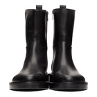 Ann Demeulemeester Black Leather Zip-Up Boots