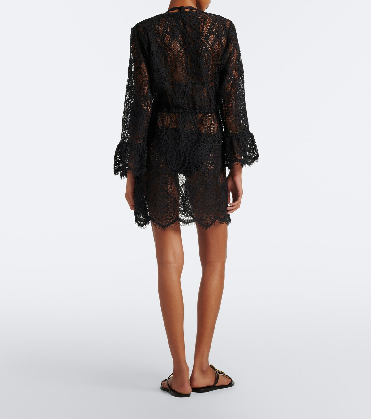 Melissa Odabash Naia cotton-blend lace beach cover-up
