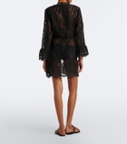 Melissa Odabash Naia cotton-blend lace beach cover-up