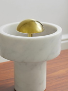 Tom Dixon - Stone Portable Marble and Gold-Tone LED Lamp