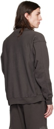 Les Tien Black Garment-Dyed Cardigan