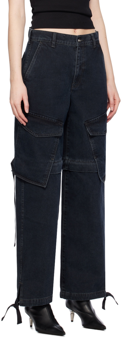 Dion Lee Black Parachute Jeans