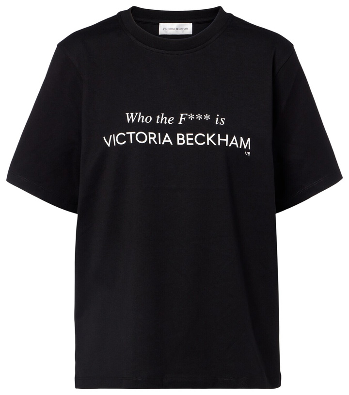 Photo: Victoria Beckham Printed cotton jersey T-shirt