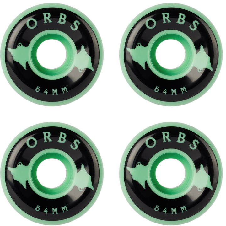 Photo: Orbs Green Specters Skateboard Wheels, 54 mm