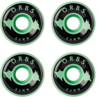 Orbs Green Specters Skateboard Wheels, 54 mm