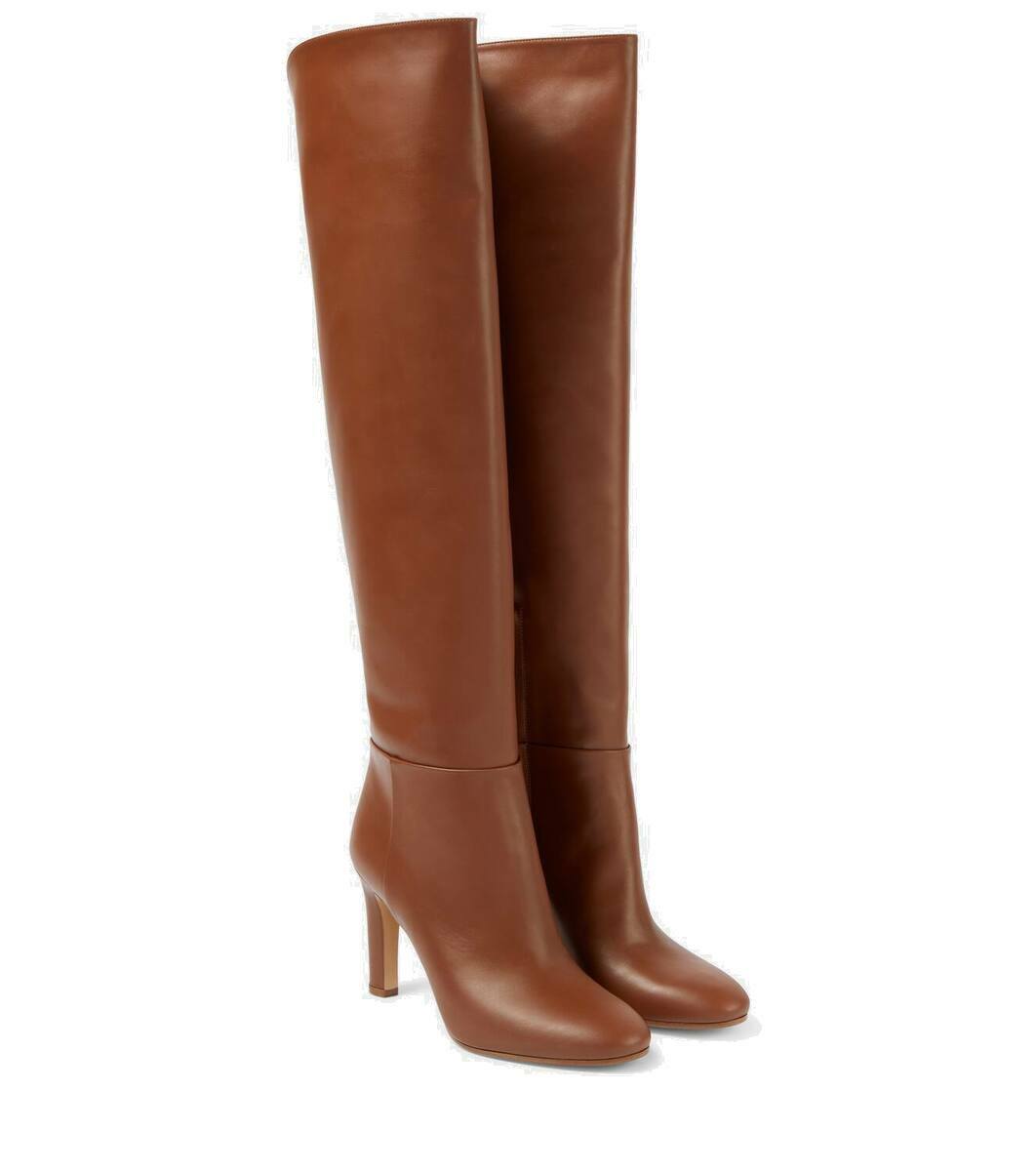 Gabriela Hearst Linda leather over-the-knee boots Gabriela Hearst