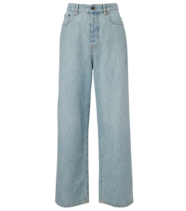 Photo: Miu Miu Chambray wide-leg jeans