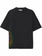 HAYDENSHAPES - Chemical Rainbow Tie-Dyed Cotton-Jersey T-Shirt - Black