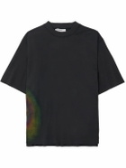 HAYDENSHAPES - Chemical Rainbow Tie-Dyed Cotton-Jersey T-Shirt - Black