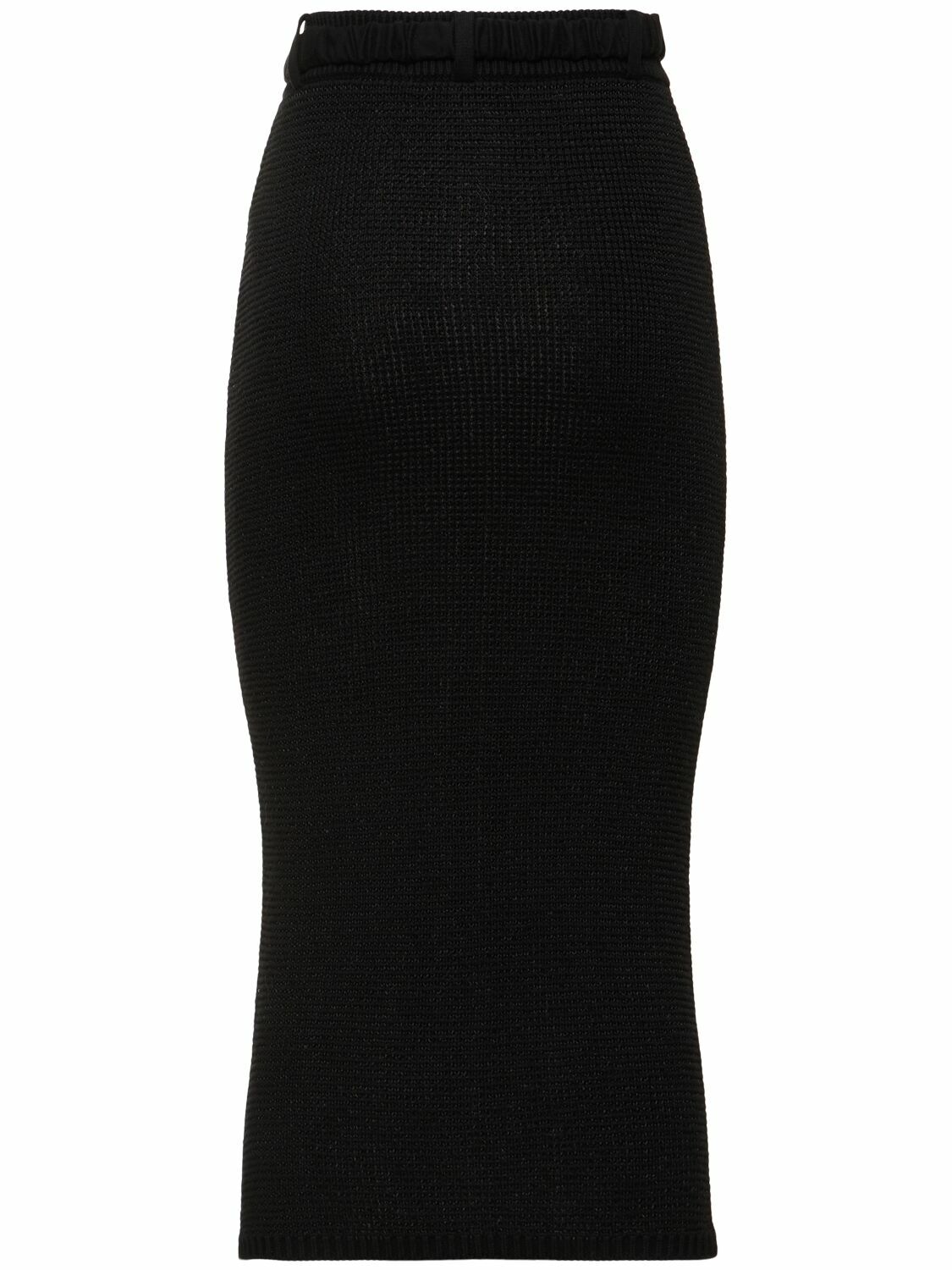 【関税込み】ALESSANDRA RICH Knit midi skirt ALESSANDRA RICH Sequined Cotton Blend Knit Midi Skirt