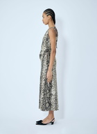 Acne Studios Satin Python Print Midi Dress