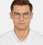 Moscot - Bupkes Round-Frame Acetate-Trimmed Silver-Tone Optical Glasses - Men - Silver