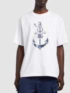 DOLCE & GABBANA - Anchor Printed Cotton Jersey T-shirt