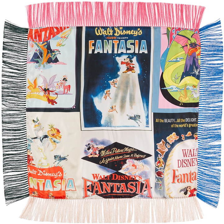 Photo: Stella McCartney Multicolor Fantasia Poster Print Scarf