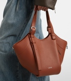 Loewe Hammock Flip leather tote bag