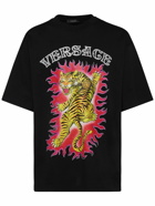 VERSACE - Printed Cotton Jersey T-shirt