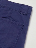 Ninety Percent - Straight-Leg Garment-Dyed Organic Cotton-Blend Twill Chinos - Blue