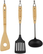 Snow Peak Silver Bamboo Kitchen Tool Set