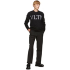 Valentino Black Mohair VLTN Sweater