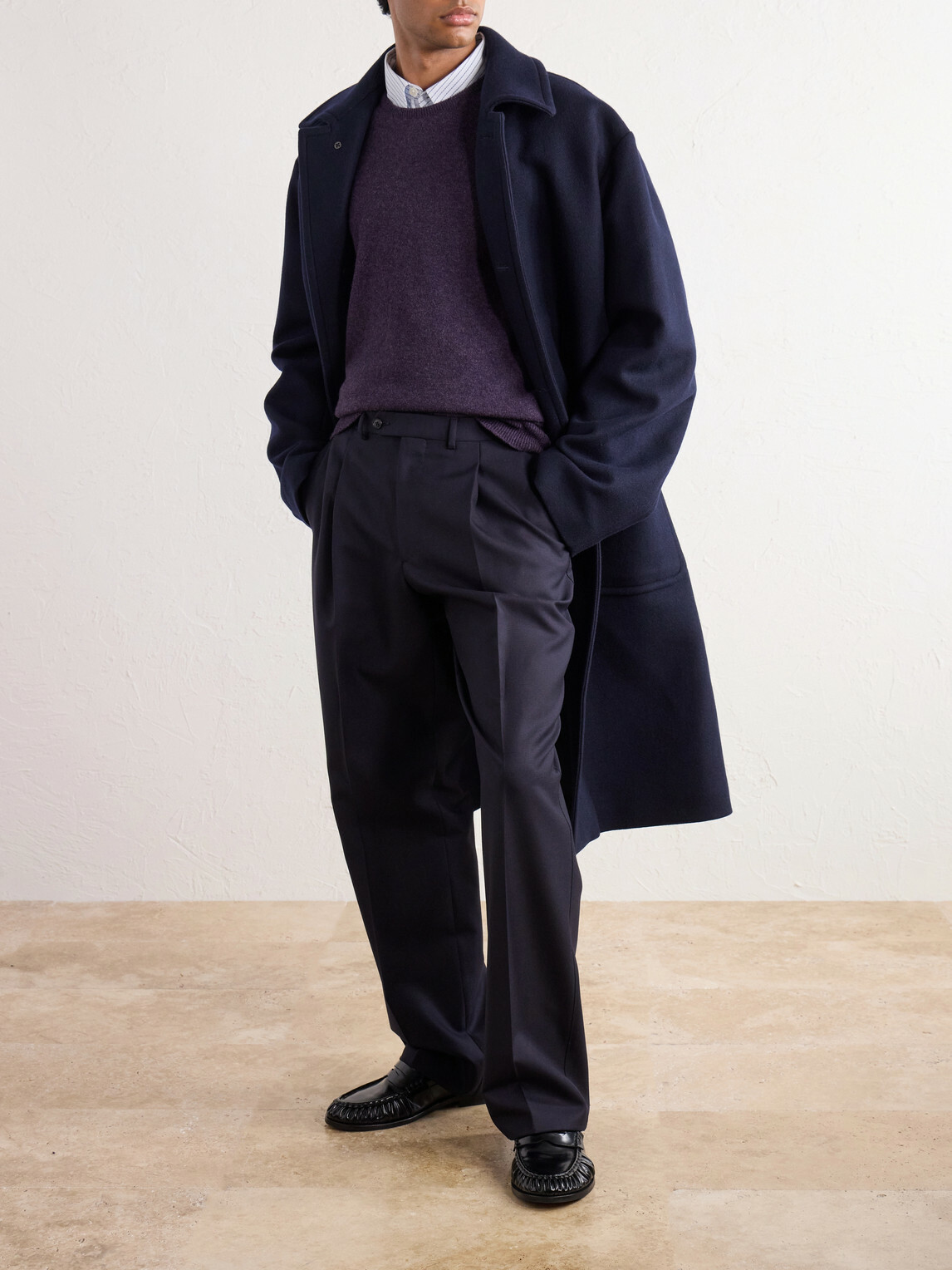William Lockie - Wool Sweater - Purple
