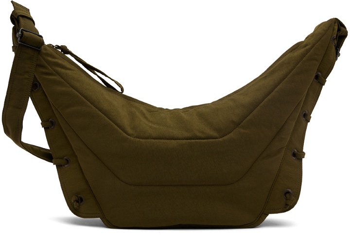 Photo: LEMAIRE SSENSE Exclusive Khaki Medium Soft Game Bag