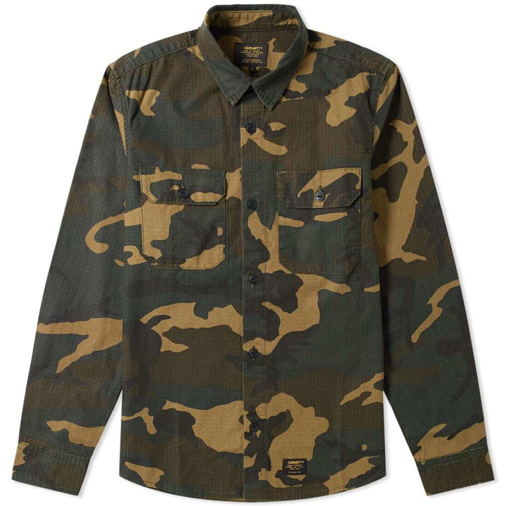 Photo: Carhartt Mission Shirt Camo Laurel