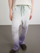God's True Cashmere - Ombre Straight-Leg Cashmere Trousers - Blue