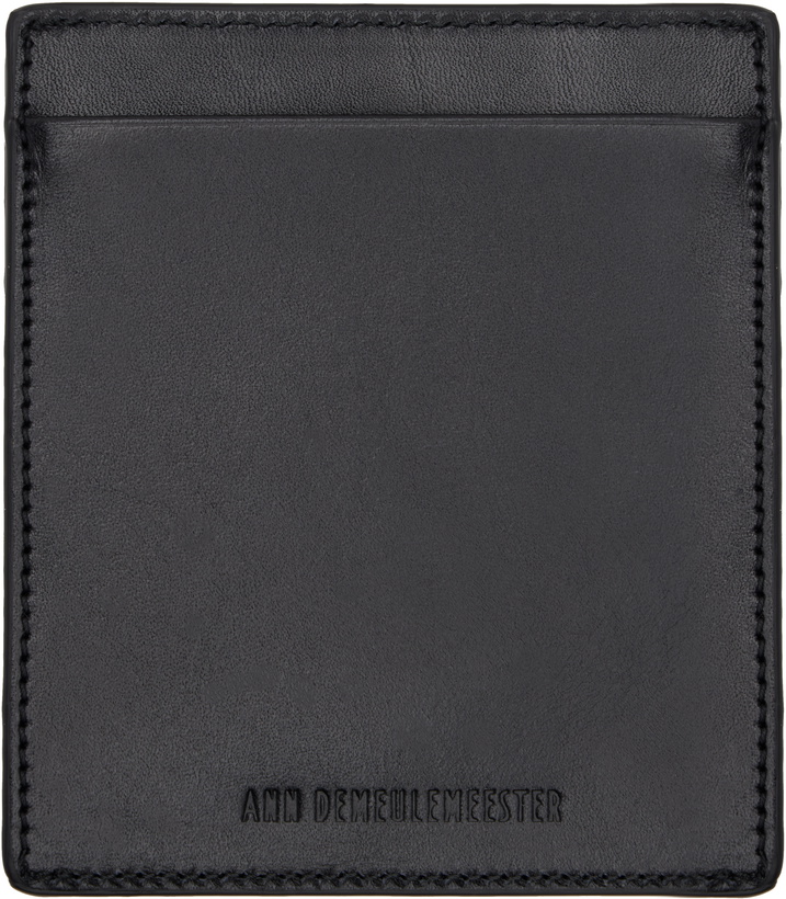 Photo: Ann Demeulemeester Black Squared Card Holder
