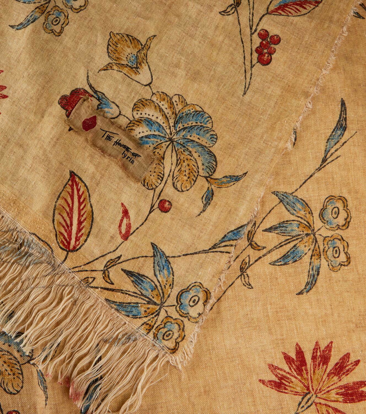 The House of Lyria Tormento floral linen tablecloth