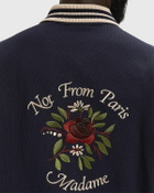Drôle de Monsieur PiquÈe Slogan Rose Shirt Blue Mens Shortsleefe