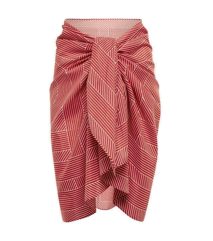 Photo: Toteme - Striped cotton and silk sarong