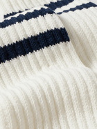 Beams Plus - Schoolboy Ribbed Cotton-Blend Socks