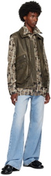 Andersson Bell Taupe Etna Faux-Leather Vest