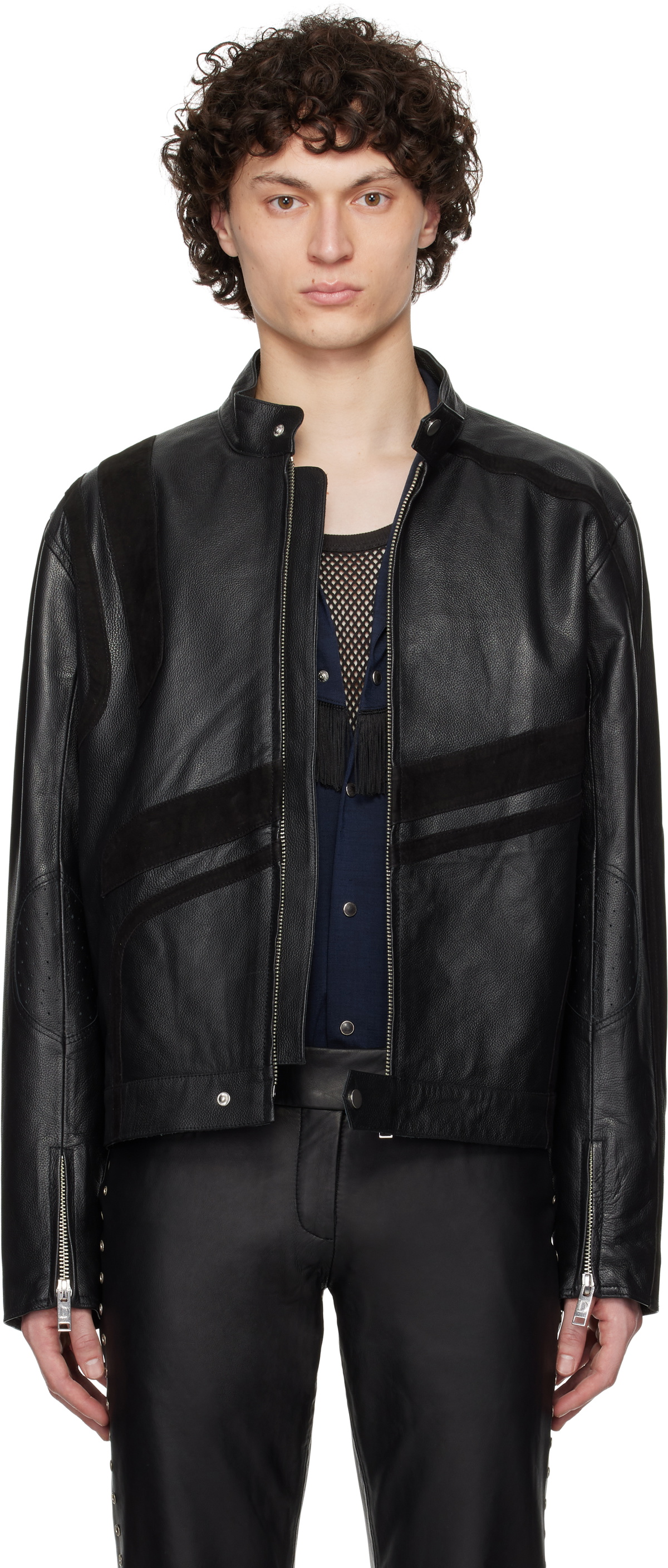 Deadwood Black Hiro Leather Jacket Deadwood