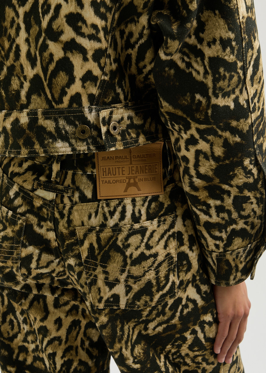 Jean Paul Gaultier Leopard-print Straight-leg Jeans Jean Paul Gaultier