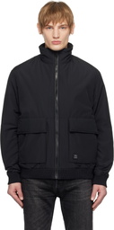 Hugo Black Water-Repellent Bomber Jacket