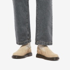 Dr. Martens Isham Buckle Mule in Parchment Suede