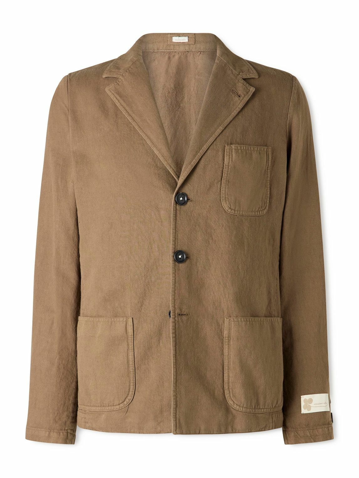 Massimo Alba - Gstaad Slim-Fit Mandarin-Collar Checked Wool-Blend