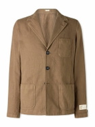 Massimo Alba - Baglietto Cotton and Linen-Blend Blazer - Brown