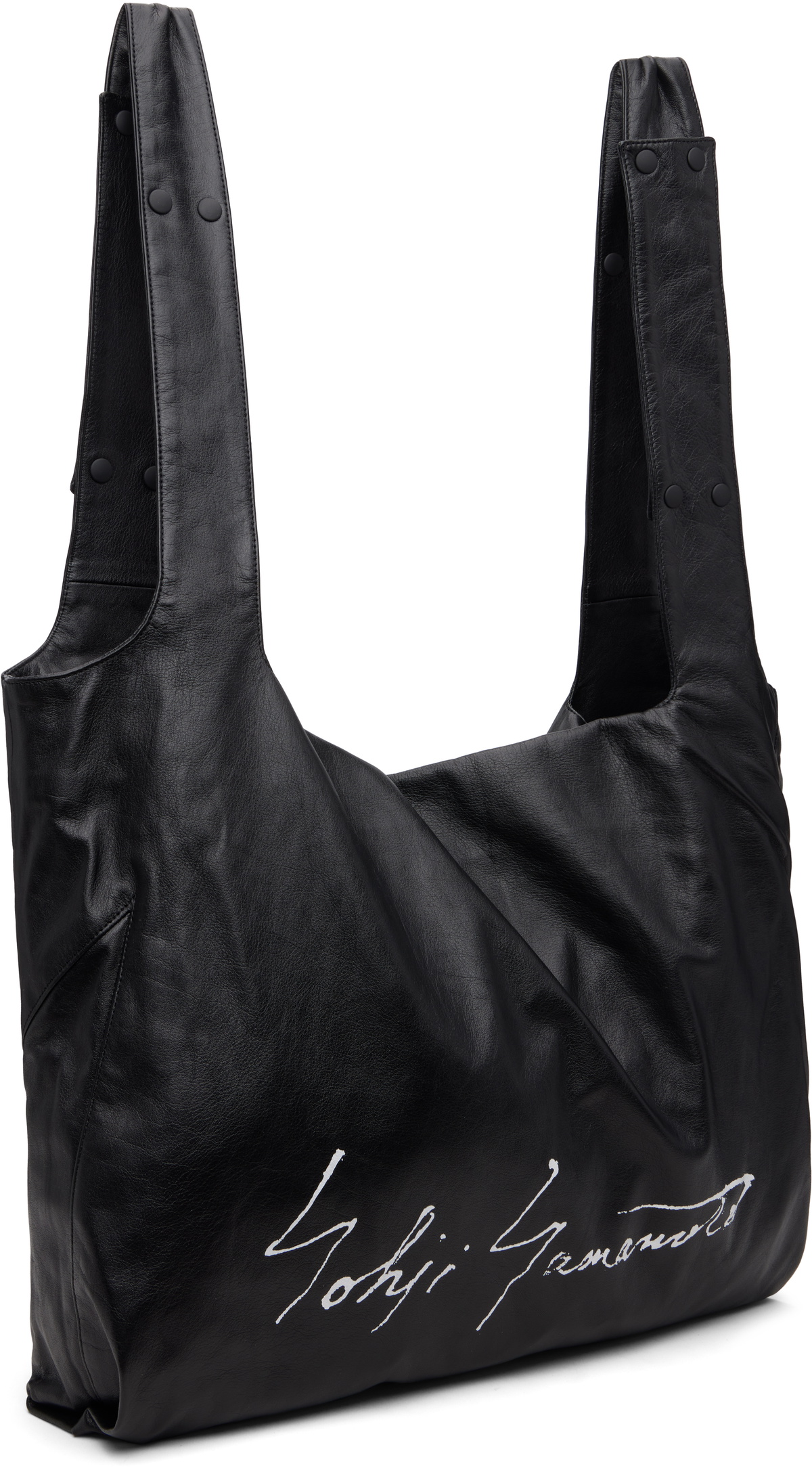 YOHJI YAMAMOTO Black Infinite Signature Tote