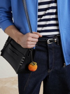 JW Anderson - Persimmon Crocheted Cotton and Leather Bag Charm
