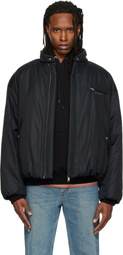 WOOYOUNGMI Black Insulated Logo Jacket